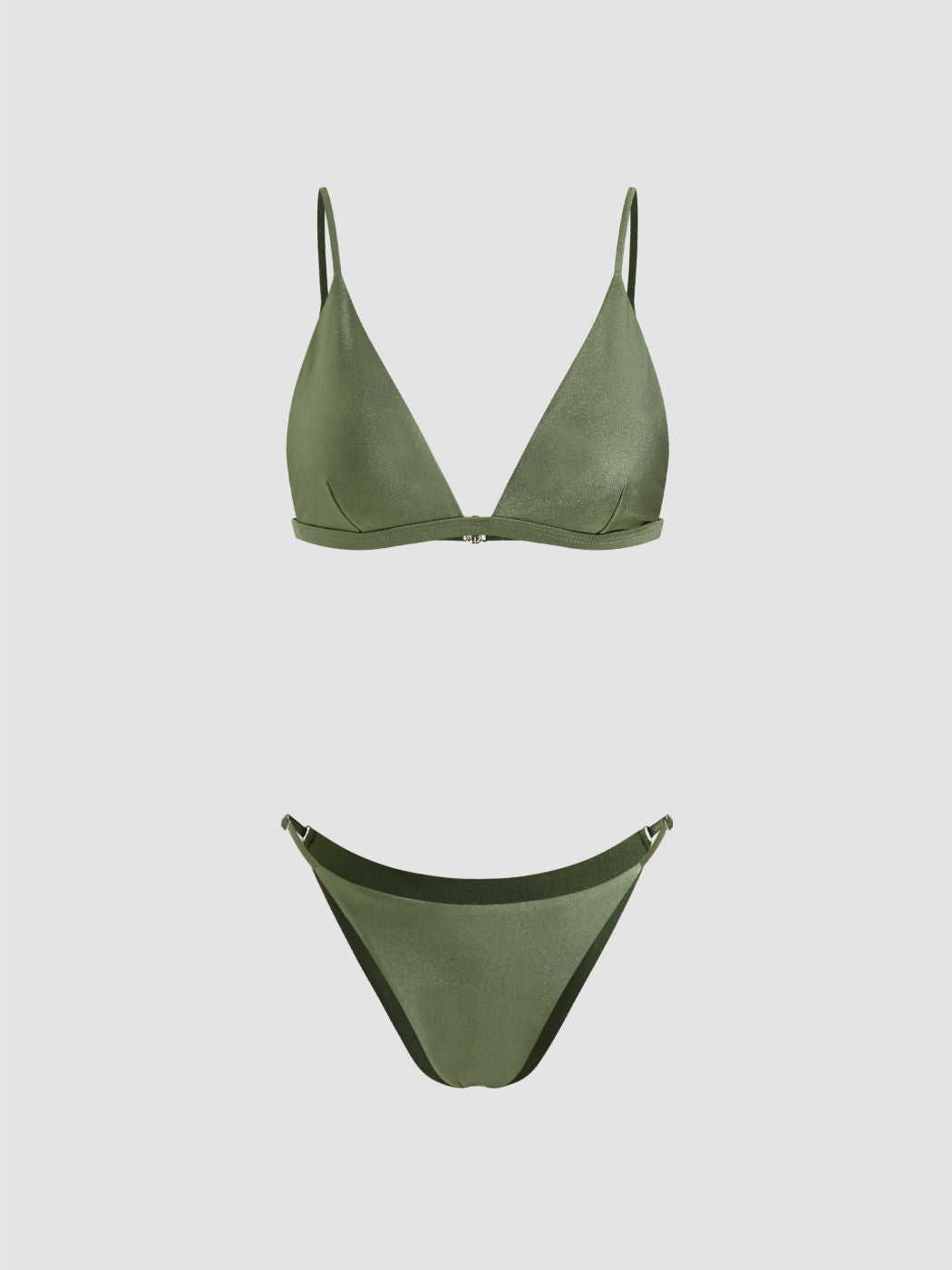 V-neck Triangle Cheeky Bikini Set