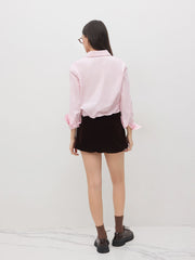 100% Cotton Shapeable Collar, Cuffs And Hem Shirt