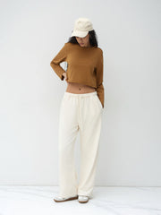 100% Cotton Round Neckline Crop Tee