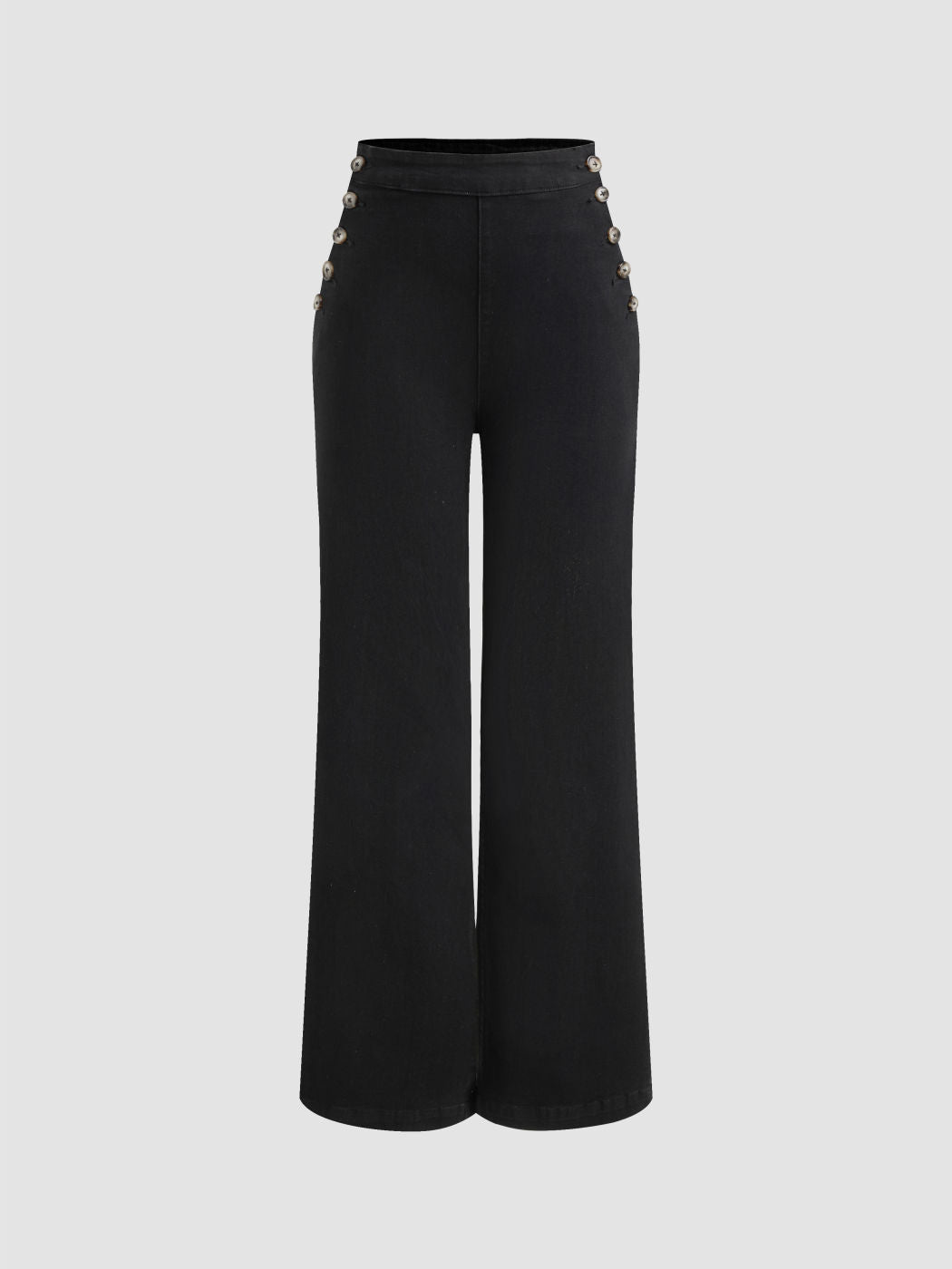 Stretch High Waist Straight Leg Jeans