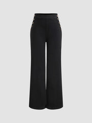 Stretch High Waist Straight Leg Jeans
