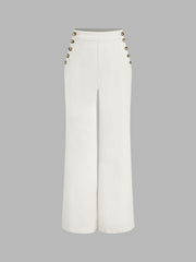 Stretch High Waist Straight Leg Jeans