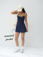 CIDERAIRY™ Scoop Neckline Solid Pocket Active Skort