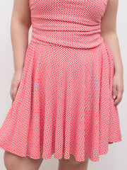 Square Neck Gingham Ruched Ruffle Mini Dress Curve & Plus