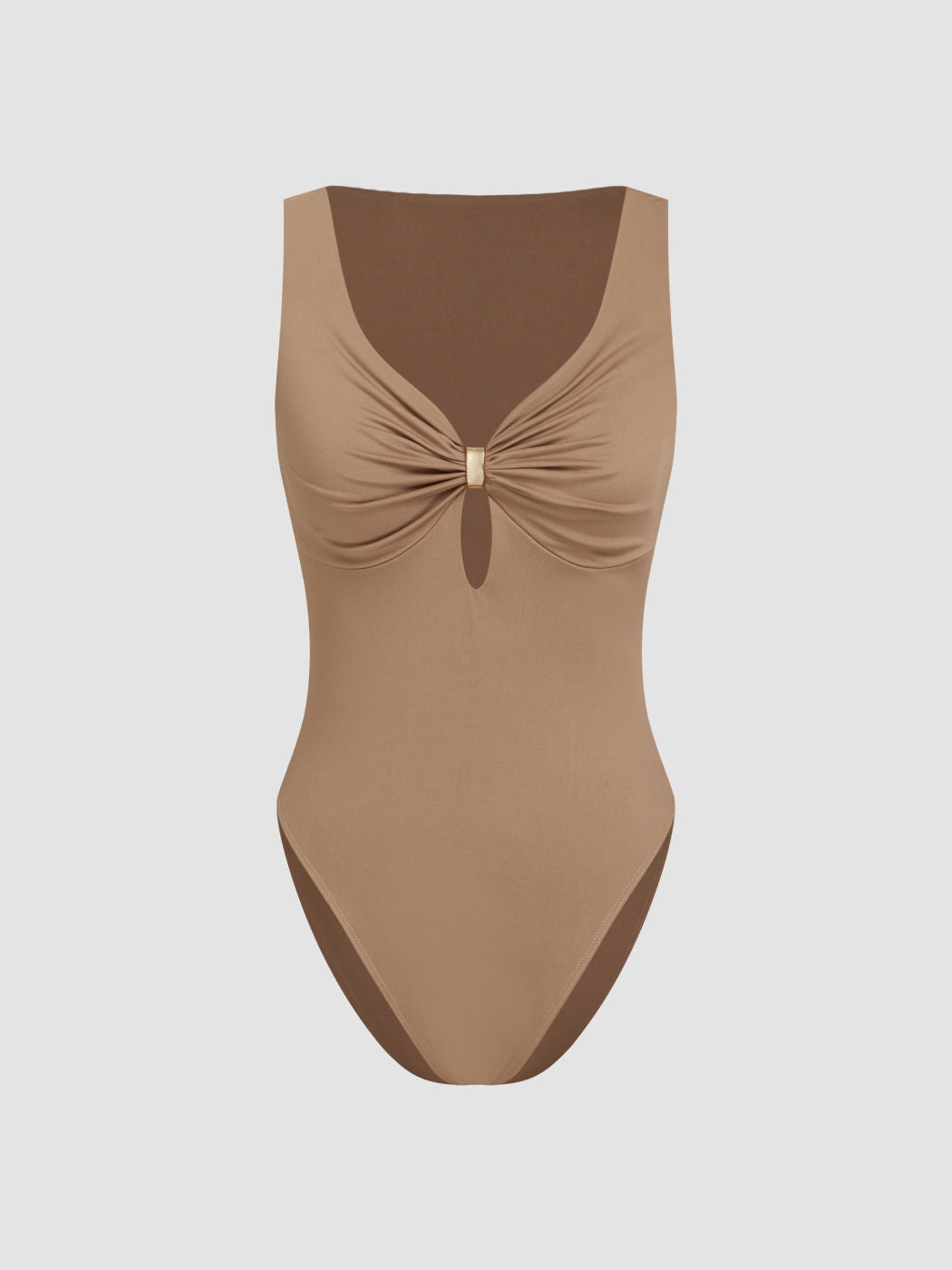 Sweetheart Cut Out Buckle Bodysuit