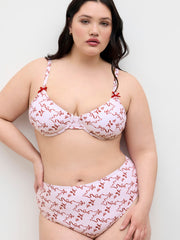 V-neck Bowknot Underwire Full Coverage Bikini Set Curve & Plus