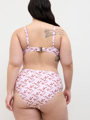 V-neck Bowknot Underwire Full Coverage Bikini Set Curve & Plus
