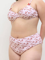 V-neck Bowknot Underwire Full Coverage Bikini Set Curve & Plus