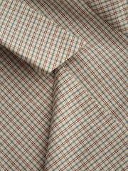 100% Cotton Tartan Split Ruched Shirt Curve & Plus