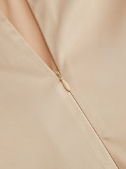 Boat Neck Bowknot Ruffle Puff Sleeve Maxi Dress