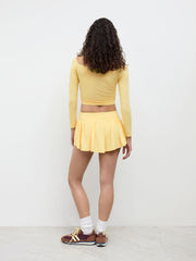 CDR Low Rise Ruffle Hem Micro Mini Skort