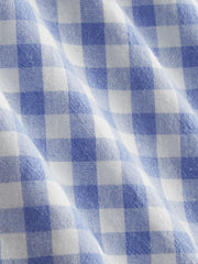 100% Cotton Square Neck Gingham Bowknot Romper