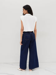 V-neck Ruched Oversized Shirt Bodysuit