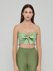 Solid Bowknot Tank Top