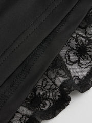 Woven Mid Rise Tiered Mini Skort
