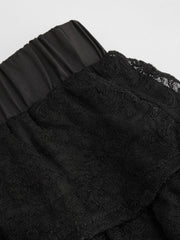 Woven Mid Rise Tiered Mini Skort