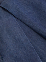 Cider Denim Mid Rise Pleated Wide Leg Jeans Curve & Plus