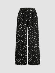 Leopard Low Rise Pull-On Wide Leg Pant