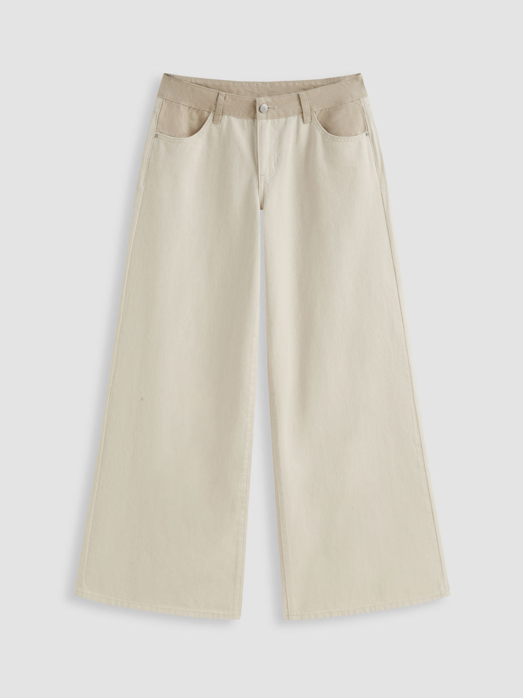Cider Denim Low Rise Patchy Straight Leg Jeans