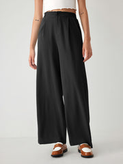 Mid Rise Pleated Trouser
