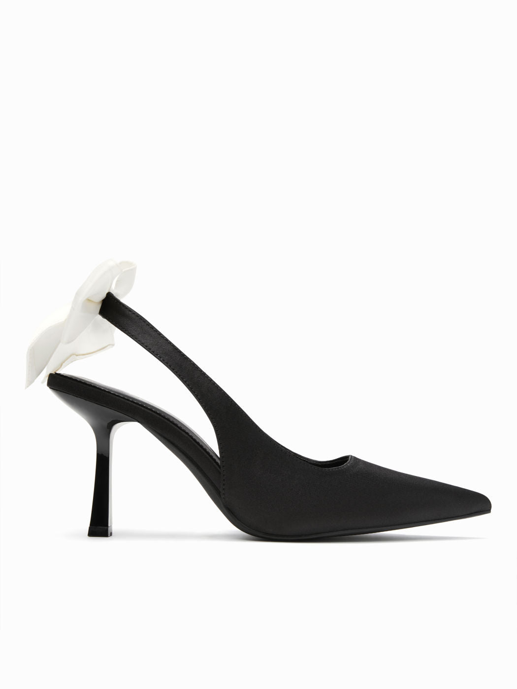 BOWKNOT POINTED TOE SLINGBACK HEELS