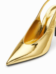 POINTED TOE SLINGBACK HEELS