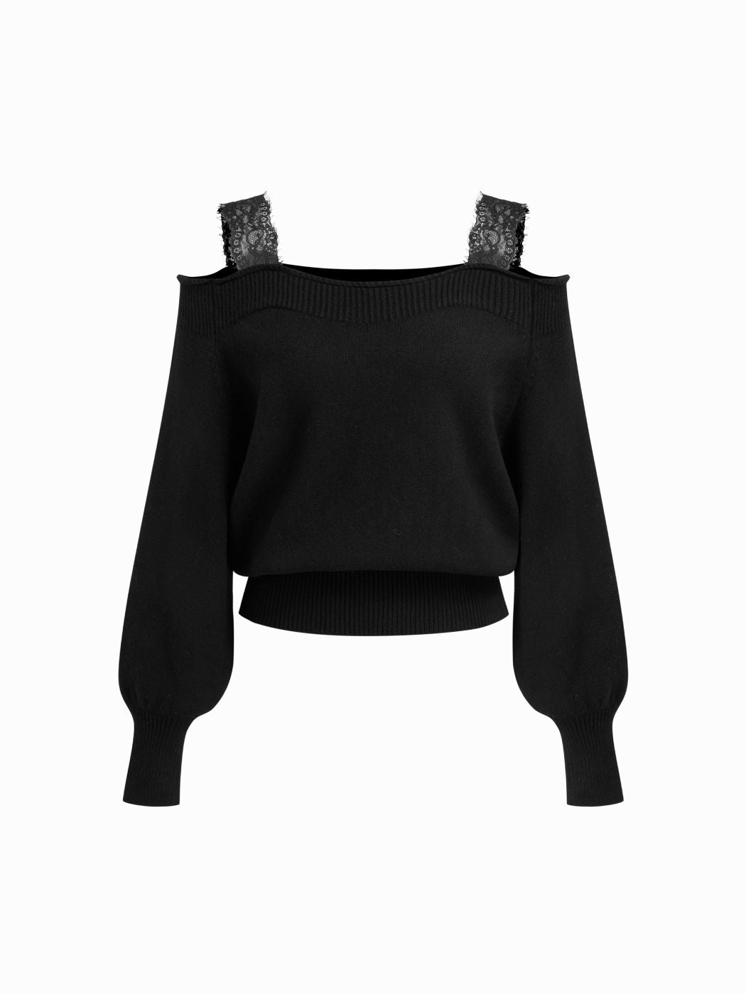 CIDER Lace Off-shoulder Sweater