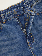 Mid-Rise  Straight Leg w/ Foldover Cuff