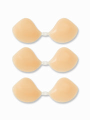 3 PAIRS REUSABLE PUSH UP ADHESIVE SILICONE NIPPLE COVERS