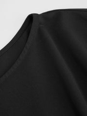 Boat Neck Stripe Knotted Top Curve & Plus