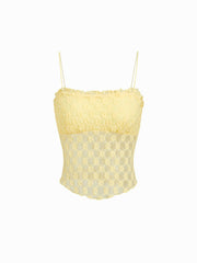 Lace Square Neck Cami Top