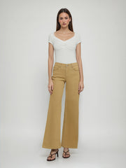 Cider Denim Low Rise Wide Leg Jeans