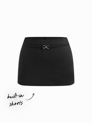 CDR CIDERAIRY™ Buckle Front Mini Skirt with Shorts