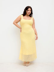 Lace Floral Mermaid Slip Maxi Dress Curve & Plus