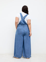 Denim Drawstring Jumpsuit Curve & Plus