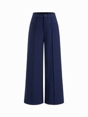 Mid Rise Elastic Waist Trousers