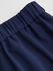 Mid Rise Elastic Waist Trousers