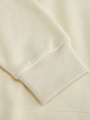 Cotton-blend Rabbit Graphic Pocket Oversized Hoodie