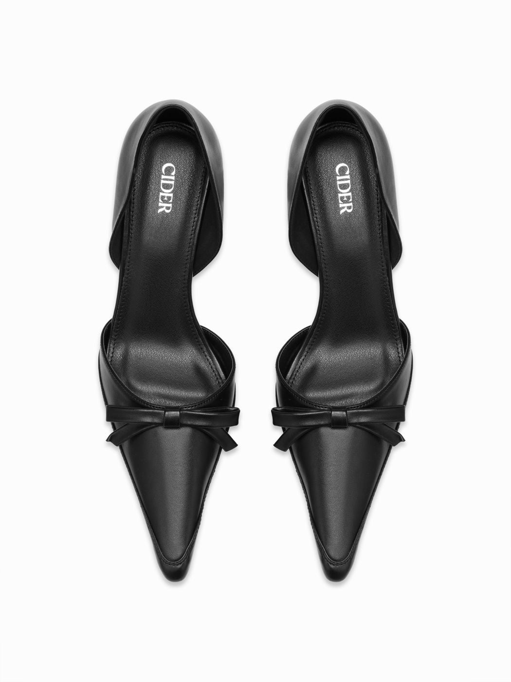 POINTED TOE BOWKNOT STILETTO HEELS