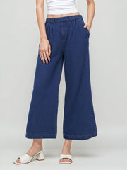 Cider Denim Mid Rise Wide Leg Jeans