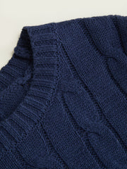 Knit Round Neckline Solid Texture Crop Long Sleeve Top