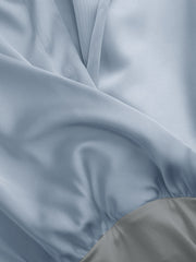 Satin Collar Twist Shirt Bodysuit