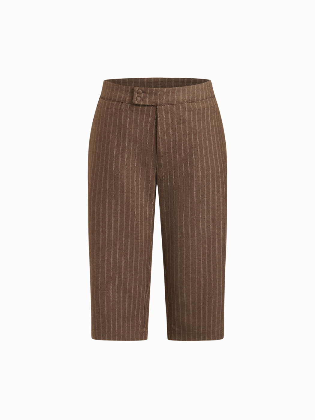 Striped Low Rise Capri Pants
