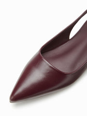 POINTED TOE SLINGBACK FLATS