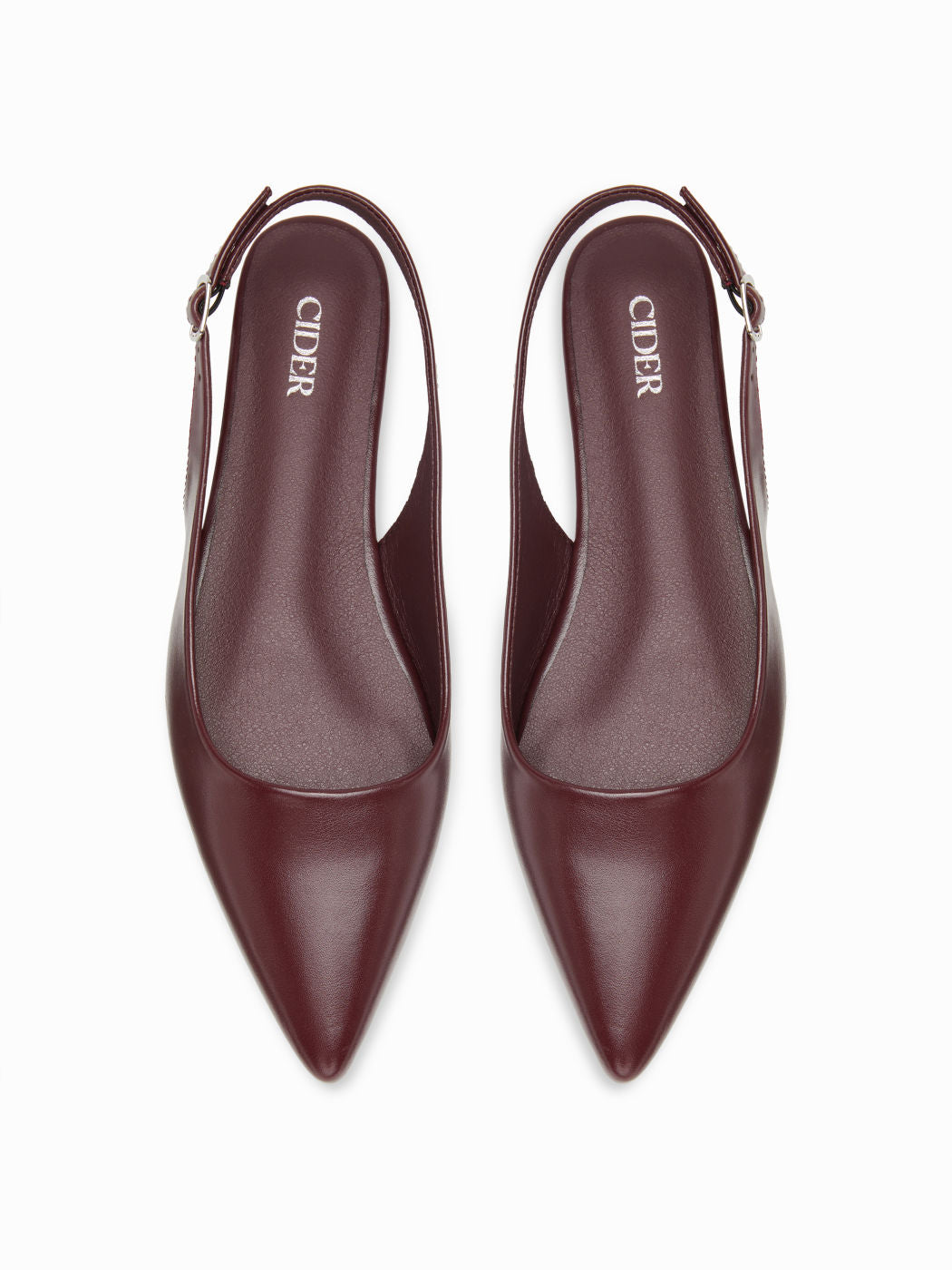 POINTED TOE SLINGBACK FLATS