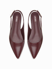 POINTED TOE SLINGBACK FLATS