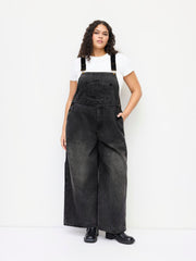 Denim Pocket Wide Leg Jumpsuit Curve & Plus