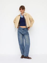 Cider Denim Mid Rise Barrel-leg Jeans