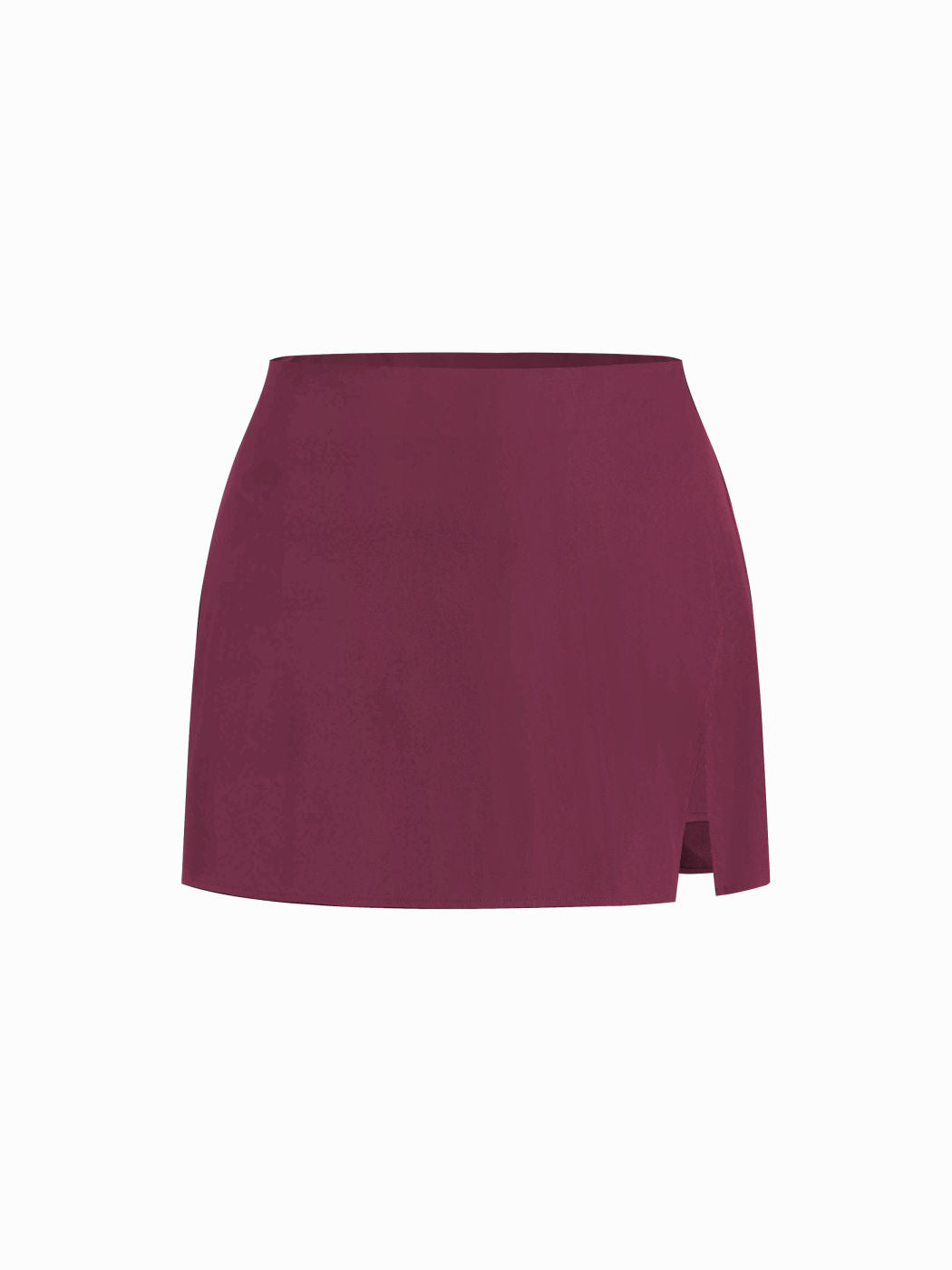 Mid Rise Split Mini Skirt Curve & Plus