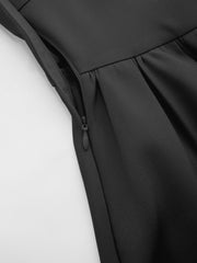 Boat Neck Cut Out Backless Ruffle Maxi Dress
